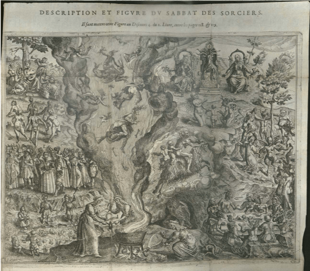 Image result for Lancre, Pierre de. Tableau de l’inconstance des mauvais anges et demons. Paris, Nicolas Bu"